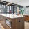 2 Bedroom kitchen with large island and natural light